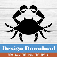 Crab Clipart - SVG Design Download