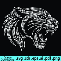 TRW Fierce Panther - Rhinestone Design