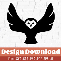 Flying Owl - SVG Design Download