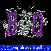 TRW Varsity Boo Ghost - Rhinestone Download