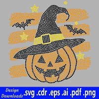 TRW Witch Pumpkin - Rhinestone Download