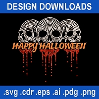 TRW Halloween Skull Drip Multidec Design