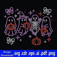 TRW Cute Ghost Party - Rhinestone Download