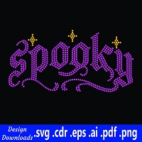 TRW Old English Spooky  - Rhinestone Download