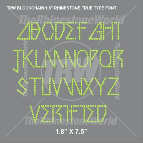 TRW Blockchain Rhinestone TTF  