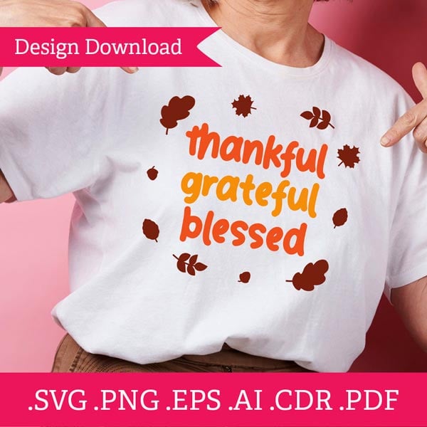 Thankful Fall - SVG Design Download 