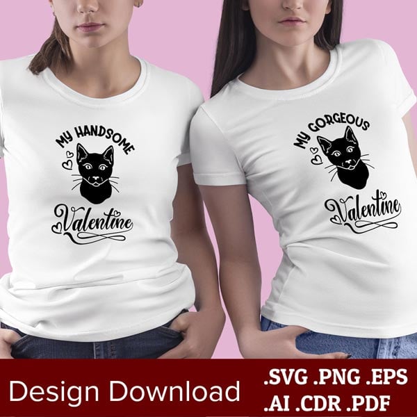  My Cat Valentine - SVG Design Download 
