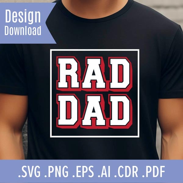 Rad Dad - SVG Design Download 