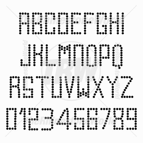 TRW 090 1.4'' True Type Font 