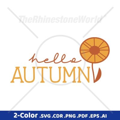 Hello Autumn Downloadable Vector Design 