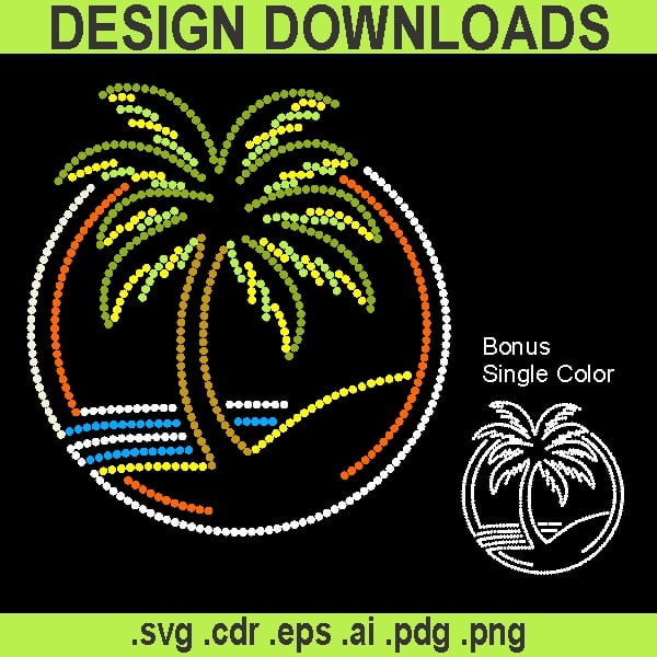 TRW Beachy Sunset Palm 