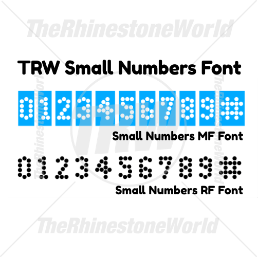 TRW Small Numbers Font  