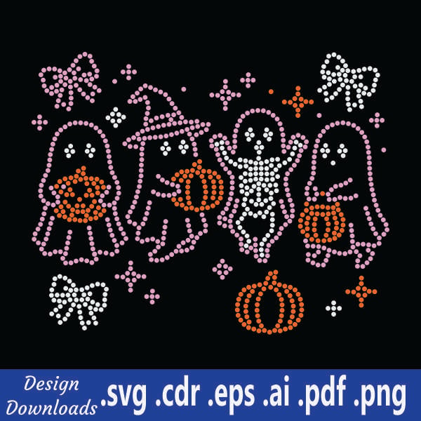 TRW Cute Ghost Party - Rhinestone Download 