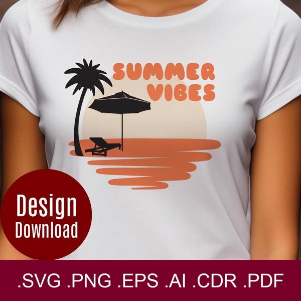 Summer Vibes - SVG Design Download 